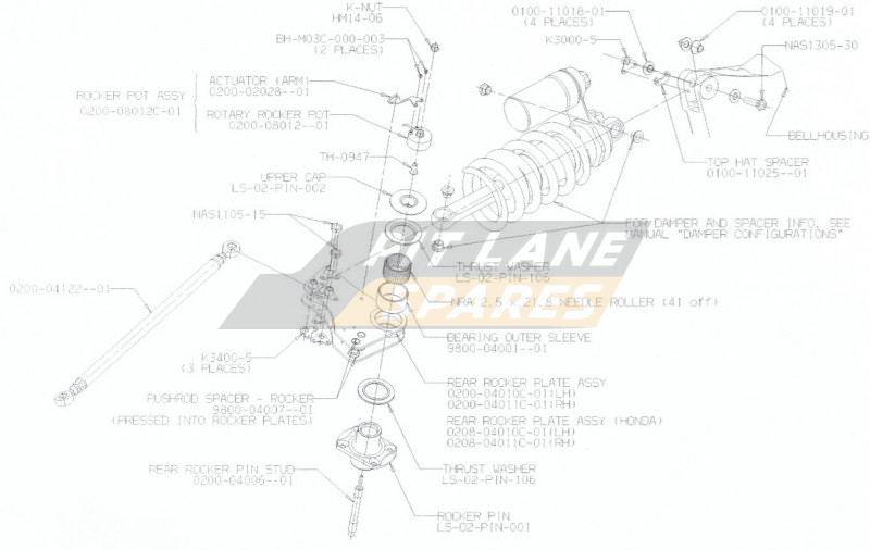 REAR ROCKER ASSEMBLY Diagram